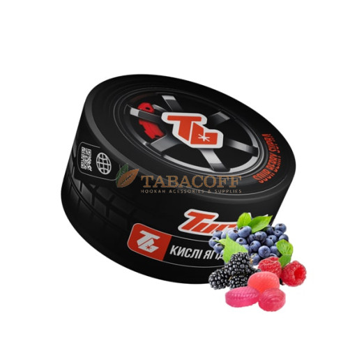 Тютюн Turbo SOUR BERRY SUPRA (Кислі ягідні льодяники) 100 гр